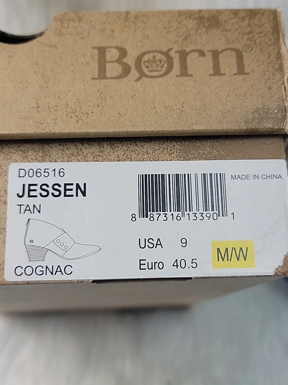 BORN Jessen Cognac Brown Comfort Victorian Retro Boho‎ Ankle Bootie Boots 9